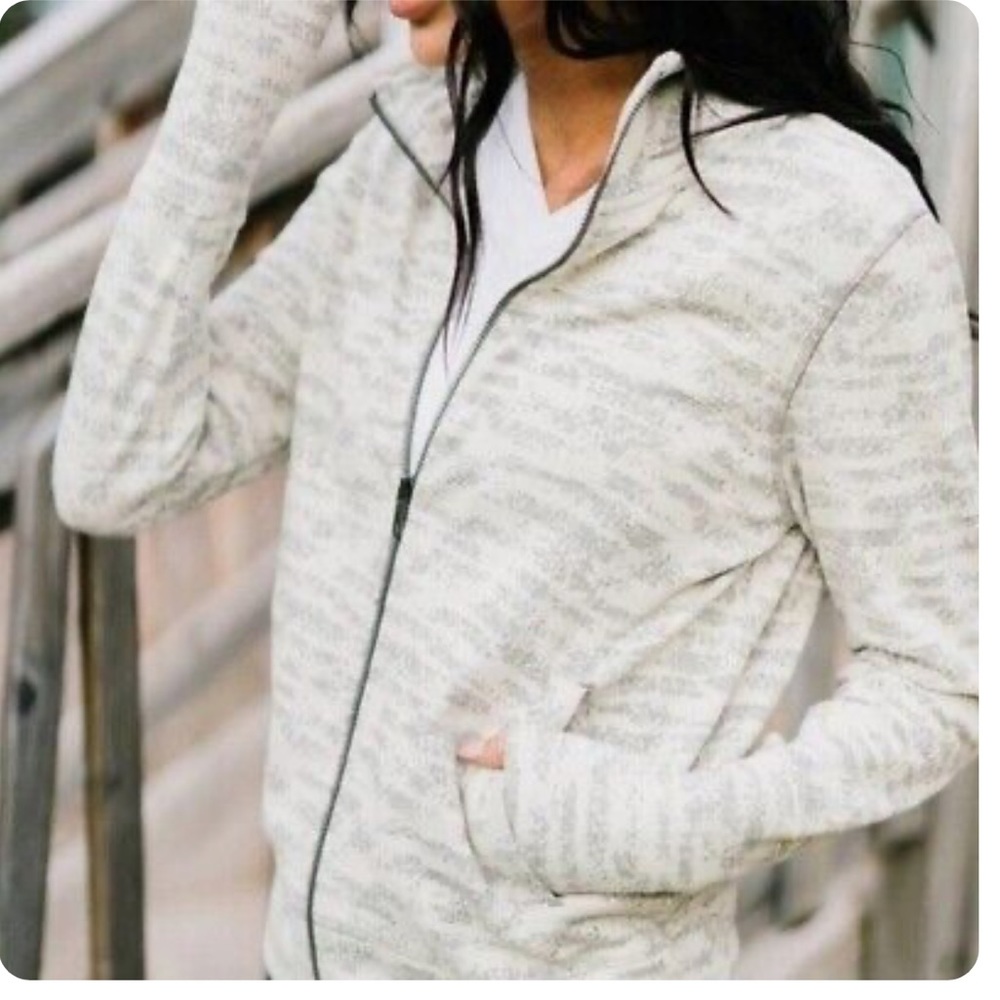 🔥Zyia Active Cream Combo Zip Up Jacket🔥 - Picture 1 of 8